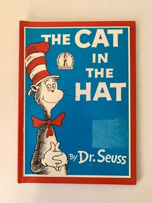 The Cat in the Hat Dr Seuss (PB 1958) Vintage Reader Childrens Storybook - Image 1 of 4
