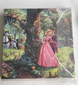 Thomas Kinkade Dornröschen Disney Dreams 14x14 Limited Edition - Zertifiziert - Bild 1 von 2