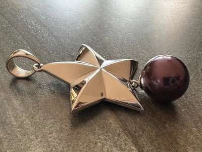 Pfeffinger 925 Silber Ketten Anhänger Stern mit Perle - Bild 1 von 4