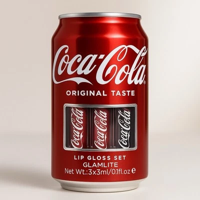Glamlite Coca Cola Lip Gloss Lot X 3 | Collectible & Realistic - Rare - Image 1 of 2