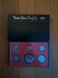 1979 US United States Mint Coin Proof Set w/ Case - Picture 1 of 2