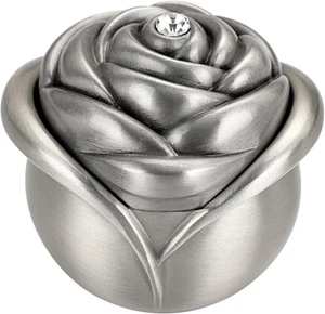 Rose Shape Vintage Jewelry Box - Small Trinket Storage Holder Case Keepsake Orga - Picture 1 of 12