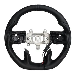 Full Leather Steering Wheel for Dodge RAM 1500 TRX 2019-2023 Full w/ Paddle Hole - Picture 1 of 5