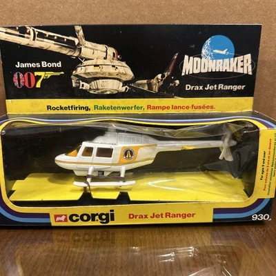 Corgi toys 930 Drax Jet Ranger Helicopter Mint/Lovely box NIB  - Image 1 of 4