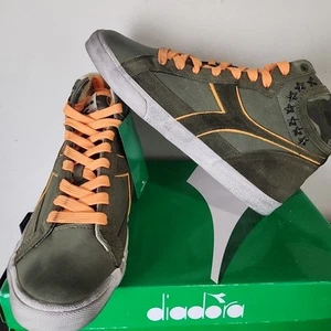 Diadora Condor High Top Men Sneakers Size 9 Shoes Suede Camo Star Studs - Picture 1 of 6