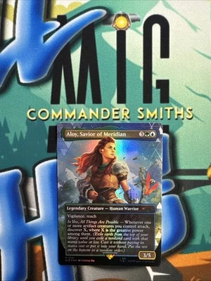 Aloy Savior of Meridian ✨ Rainbow 🌈 FOIL ✨ MTG NM Play Station Secret Lair - Image 1 of 2