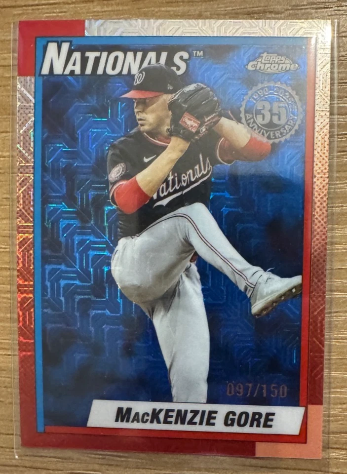 2025 Topps Update Series - Mackenzie Gore 35th Anniversary Mojo Blue #'d /150 - Image 1 of 1