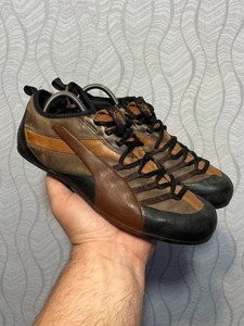 Puma Climb Low Speed Cat Vintage Men's Brown Leather Y2K Sneakers US6 - Picture 1 of 13