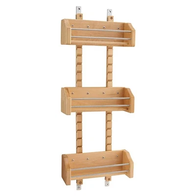 Rev-A-Shelf Small Adjustable 3-Shelf Cabinet Door Mount Spice Rack, 4ASR-15 - Image 1 of 4