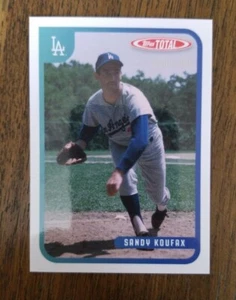 2020 Topps Total Wave 2 Retired Legends Insert 010/100 #V2 Sandy Koufax Dodgers - Picture 1 of 2