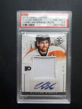 PSA 8.5 2012-13 Panini Limited Jumbo Material Auto Claude Giroux 36/49
