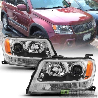 2006 2007 2008 Suzuki Grand Vitara Headlights Headlamps Aftermarket Left+Right - Image 1 of 4