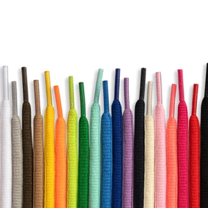90/120/150/180cm Coloured Thin Oval Replacement Shoelaces Trainer Sneaker Laces - Picture 1 of 34