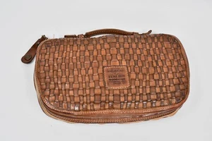 Bolso de mano Campomaggi clutch tejido de cuero tostado - Imagen 1 de 13
