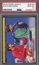 Shohei Ohtani Ichiro Suzuki 2018 Topps Update Rookie Card #US153 Graded PSA 10