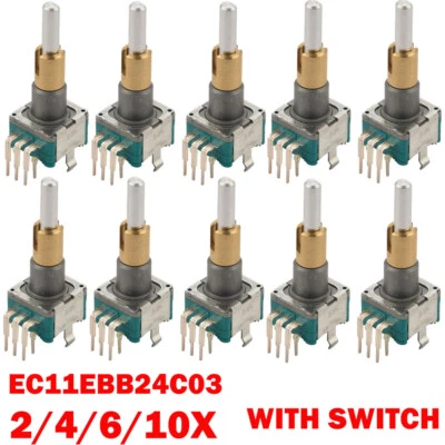 2/4/6/10PC Dual Axis Rotary Encoder With Switch 30 Positioning Number 15 Pulse - Image 1 of 4