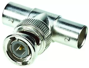Rf Female Bnc to Male Bnc Adapter, T, 50Ω, Nickel Molex 73148-5003 - Picture 1 of 2