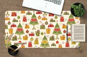 3D Weihnachtsgeschen H02 Christmas Rutschfest Schreibtisch Matte Tastatur Pad An - Picture 1 of 7