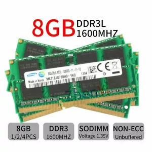 Samsung 32GB 16GB 8GB PC3L-12800S DDR3L 1600MHz 204Pin SODIMM Laptop RAM LOT WU - Picture 1 of 15