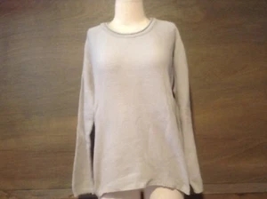 FOREVER Creative Cotton Womens TEXTURED THERMAL STYLE Sweater Top Size XL GRAY - Picture 1 of 5