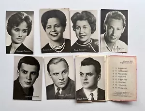 Soviet cinema actors .Set of postcards from 1966.USSR - Picture 1 of 4