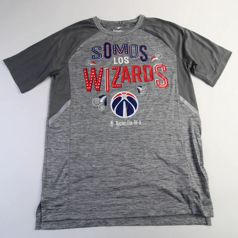 Washington Wizards Fanatics Short Sleeve Shirt Men's Gray/Heather Used Cover