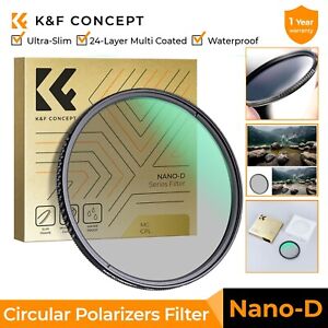 37-95mm CPL Filter K&F Concept Waterproof Circular Polarizing Filter D-Series