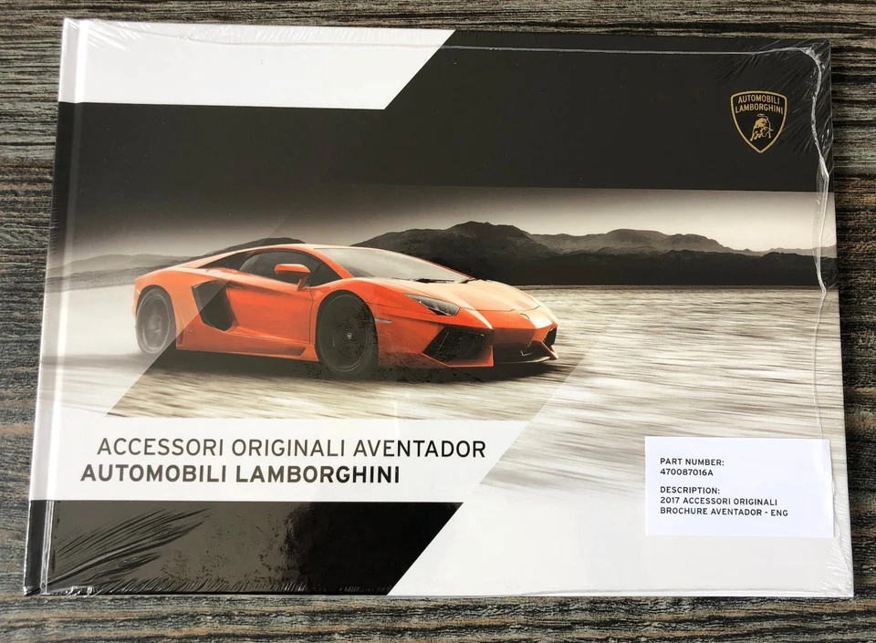 Nuevo Lamborghini Aventador 470087016A 2017 accesorio original manual duro OEM  Foto 1 de 4