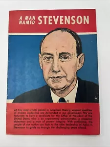 Un uomo chiamato Stevenson 1952 campagna stampa 18pg libretto stile fumetto illustrato - Foto 1 di 11