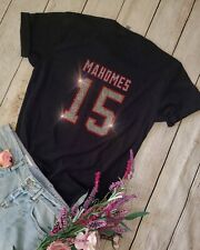 Kansas City Chiefs Patrick Mahomes #15 V-Neck NEW T-shirt Womens Sizes SM-4X