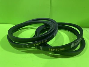 48" Primary and Secondary Deck Belt Combo 532174368 532180808 Replaces Craftsman - Picture 1 of 9