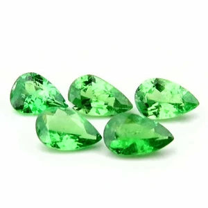 Enticing 1.14ct Pear Cut Green Color Natural Tsavorite Garnet Mined at Tanzania - Bild 1 von 8