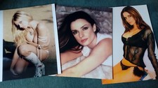 Lot of 3 Photos of Actress LISA MARIE (Mars Attacks, Ed Wood, Sleepy Hollow)