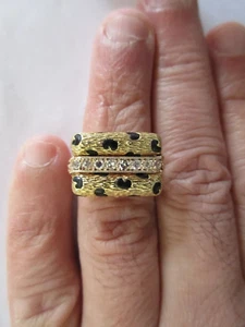 Vintage 18K Gold Diamant Ring Diamant = 0,30 Karat F-SI2/VS2 8,60 Gramm - Bild 1 von 8
