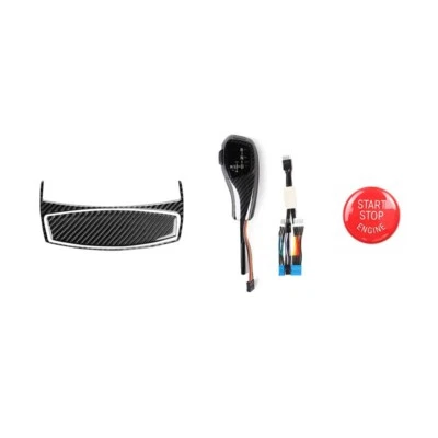 Kit de perilla de cambio de marchas de transmisión automática de fibra de carbono para BMW E85 Z4 2001-2008 Foto 1 de 4