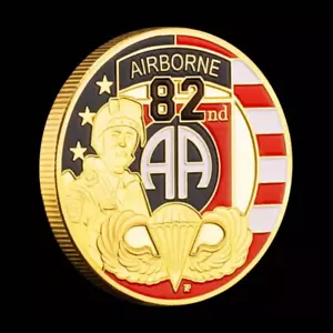 Moneda Desafío Aerotransportado 82 - Excelente Regalo - Imagen 1 de 3