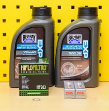 Kawasaki er-6f er-6n er650 ex650 Oil Filter Spark Plug Belray EXP 10w40 Semi