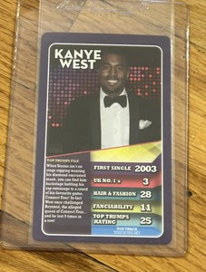 2015 Top Trumps Popstars Kanye West Rookie Card Gem Mint Set Break RC