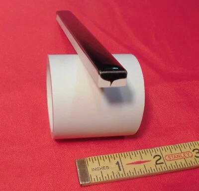 1 pc. *Glossy Black #49* Ceramic Pencil-Liner-Sizzle Tile; 1/2" X 6"   A.O.  NEW - Image 1 of 4