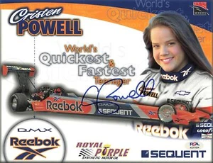 Cristen Powell signed 8 1/2 x 11 Foto PSA handsigniert NASCAR - Bild 1 von 1