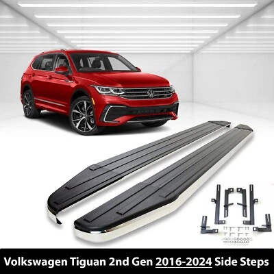 PAR DE ESTRIBERAS LATERALES PARA VW VOLKSWAGEN TIGUAN 2016-2024 (2ª GENERACIÓN) Foto 1 de 4
