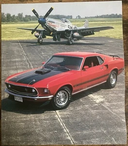 Book Clipping Photo 1969 Ford Mach I Mustang 428 Cobra Jet - Picture 1 of 2