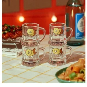 Kakao Friends Chunsik Mini-Hope Griff Glas Soju Tasse 4P Somac Korea Mukbang - Bild 1 von 16