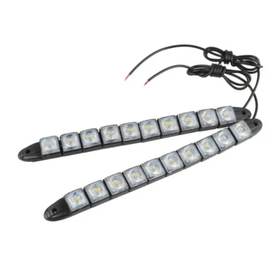 US 12V 10 LED Daytime Running Light DRL Car Fog Day Driving Lamp Lights ×2 - Image 1 of 4