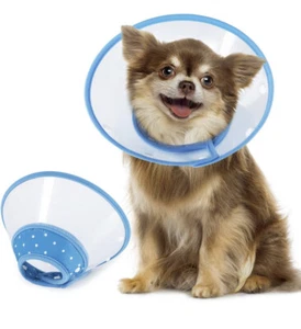 Transparent Elizabethan Collar Recovery Protection Sleeve Small Dogs & Cats # S - Picture 1 of 12