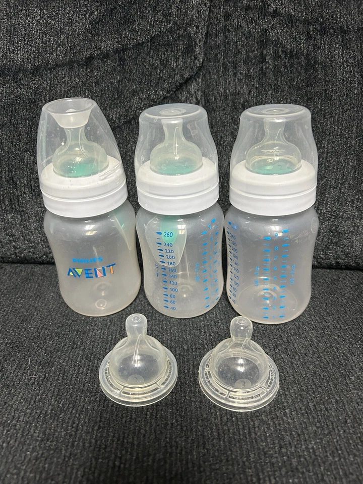 Philips Avent Anti-Colic BPA-Free Baby Bottles - 9oz, Clear, 3 ct - Image 1 of 1
