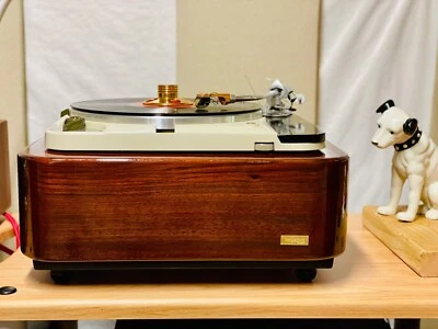 Thorens TD 124 Plinth +basetta Braccio+Vaschette Alimentazione-rca-Massa - Immagine 1 di 4