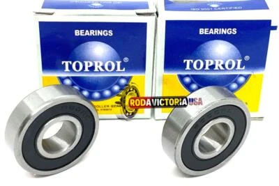 TOPROL QTY (2) 6000-2RS High Quality Two Side Rubber Seal Ball Bearing 10x26x8 6000 2RS