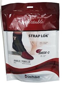 Swede-O Black Size Small Strap Lok Ankle Brace Breathable Sports 6334 New