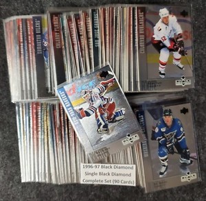 1996-97 Upper Deck Black Diamond COMPLETE HOCKEY Set all 90 cards included